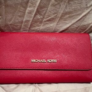 Michael Kors Red Women's Clutch
